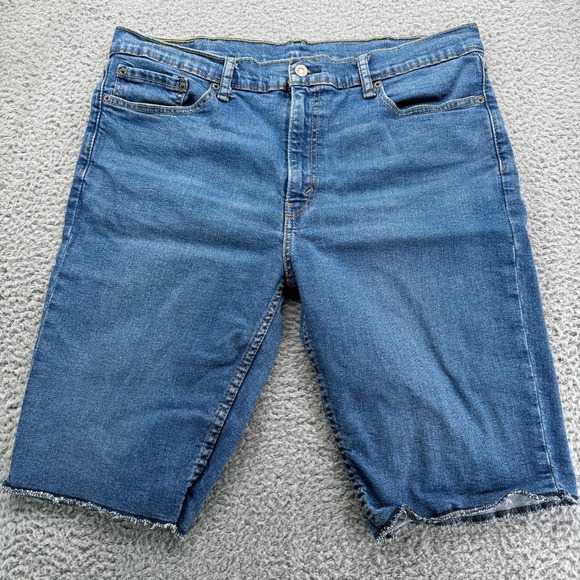 Levi's Other - Levis 511 Shorts Mens W38 Measure 37 Blue Denim Zip Fly Original Stretch Jorts